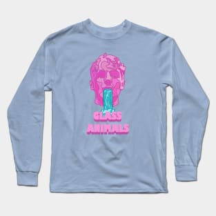 Glass Animals Soda Waterfalls (Head and Logo) Long Sleeve T-Shirt